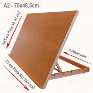 ART CREATION ATRIL CABALLETE SOBREMESA MADERA DE HAYA - A2 PLUS - imagen 2