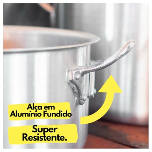 Caldeirão Alumínio nº50 Linha Hotel 95 Litros Restaurante