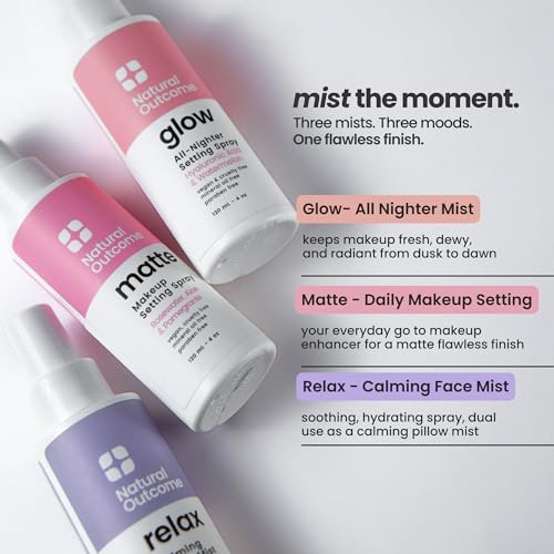 natural outcome Face Mist Trio Collection – Hydrating Facial Mist Spray for Glowing Skin – Rosewater, Lavender & Hyaluronic Acid – Makeup Setting & Refreshing Face Spray Mist - Image 5