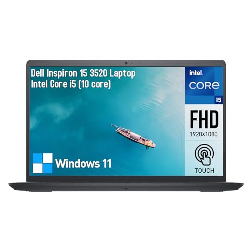 Image of Dell Inspiron 15 3000 Touchscreen Laptop Computer, 15.6 inch FHD Touch Screen Business Laptop PC, Intel Core i5 (10-Core), 24GB RAM 1TB SSD, Windows 11 Home, 10-Key