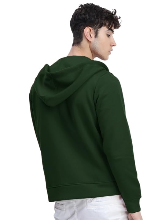 Image of LAZYCHUNKS Men's Cotton Full Sleeve Hooded Neck Sweatshirt Stylish Jacket