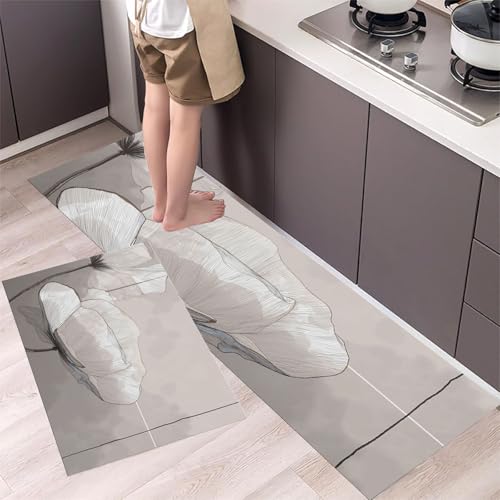 Alfombras de cocina lavables con base antideslizante y diseño atrapa agua 3