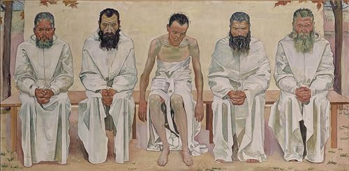Tableau Ferdinand Hodler Fatigué de la vie impression d'art mural 60x90cm