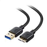 Cable Matters 5Gbps マイクロUSB 3.0 ケーブル - 3m、Micro USB 3.0ケーブル、USBA - Micro B 3.0 HDD/SSD外付けドライブ対応、ブラック