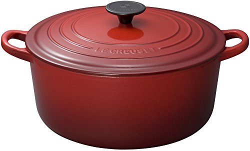 Le Creuset 25001300602461   Cacerola redonda de hierro fundido (30 cm), color cereza