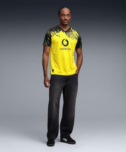 Puma Camiseta para Hombre del Borussia Dortmund Home Jersey Replica, Faster Yellow/PUMA B, L