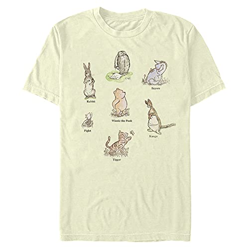 T-shirt Winnie Disney homme en coton anti-déformation et motif durable