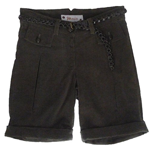 Short en velours côtelé vert fille Maiz vêtement coton automne