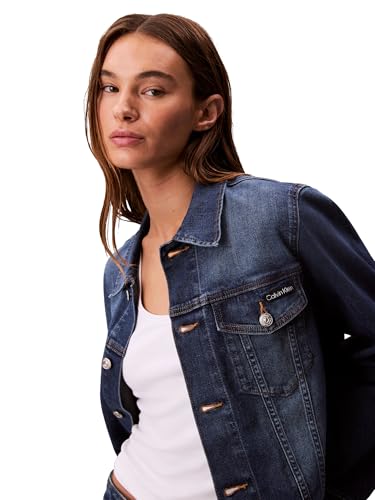 Calvin Klein Women's Classic Denim Trucker Jacket4