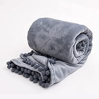 Plaid Morbidissimo Tinta Unita Coperta Soffice Pile Caldo Letto Divano Grigio 210x230 Cm 86583521