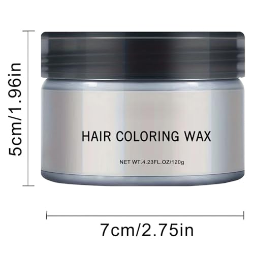 Cera temporal para cabello 120g blanca lavable miniatura 2