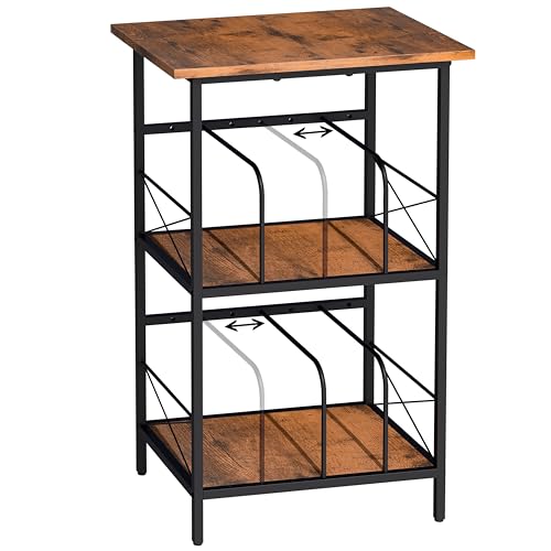 FiloxeniaOasis Record Player Stand with 4 Adjustable Dividers, Vinyl Record Storage Holds 200 LPs...