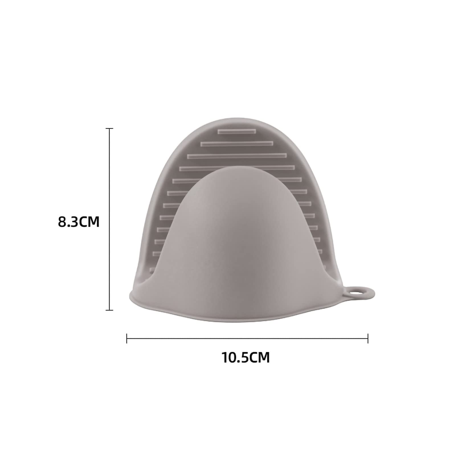 2 Pairs Silicone Oven Mitts, Mini Oven Gloves Silicone Heat Proof Cooking Pinch Grips Mitts Potholder Finger Protector Oven Gloves Mittens for Kitchen Cooking Baking(Grey)