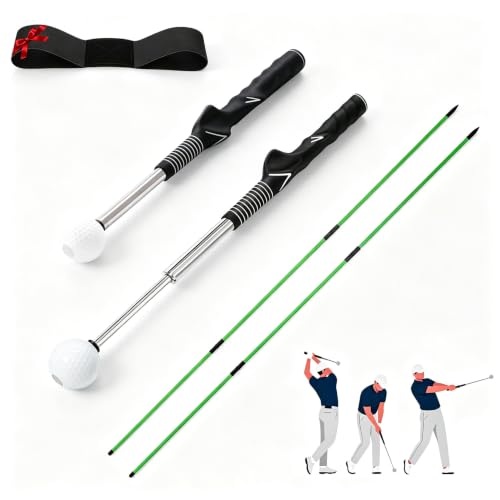 Retractable Golf Swing Training Aid, with Alignment Sticks, Right Handed by NomadSphere - Used condition - CA$29.70