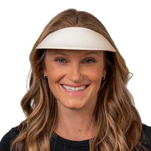 No Headache Round Brim Women’s Sun Visor Ultra-Light Golf Tennis Beach Boating +50 UVP - Thumbnail 2