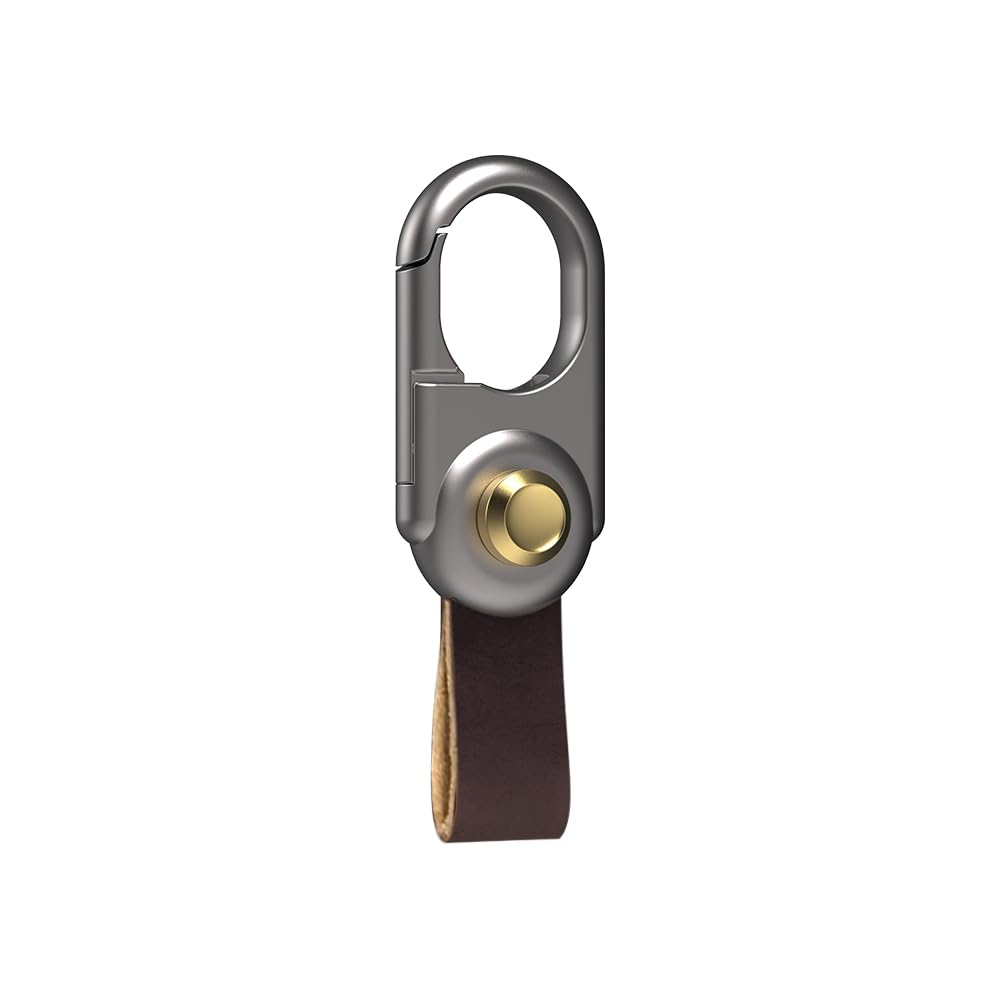 JVCV® Leather Universal Keychain with Zinc Alloy Buckle Light weight Ring Hook Accessories Holder Organizer for Car Bike Home Office Keys for Men and Women
