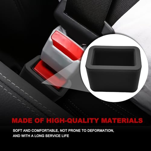 image for FDCTSD 2-Pack Silicone Safety Belt Buckle Holder & Booster | Non-Slip 