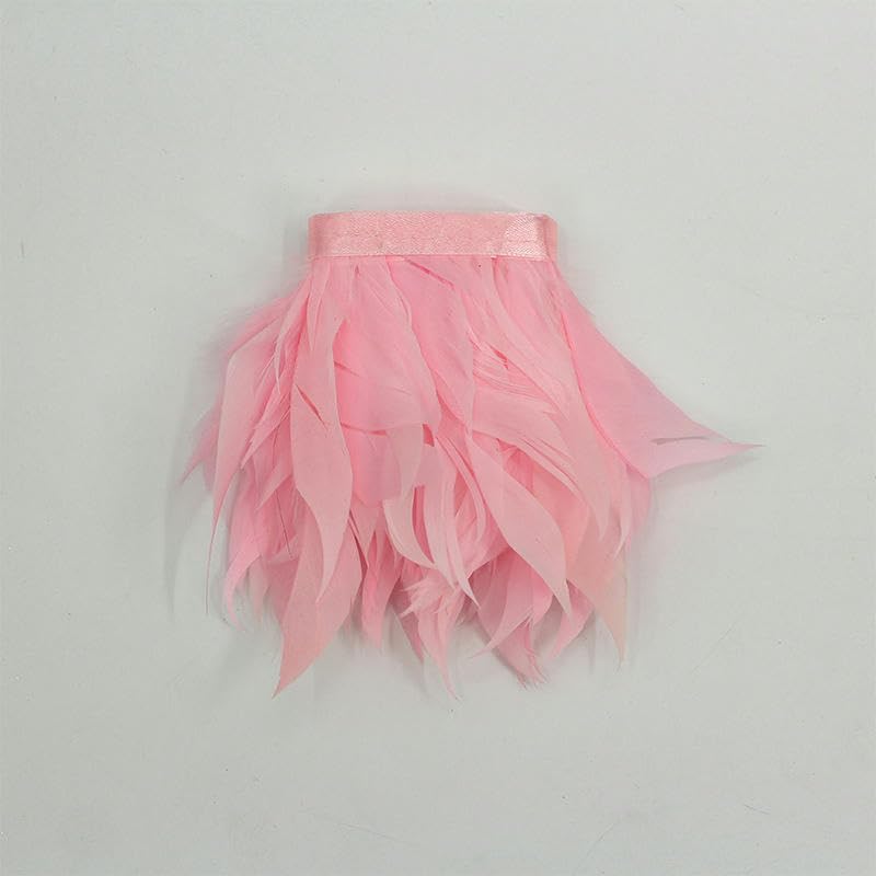 Plumes d'oie sur galon de 10m pour haute couture et customisation