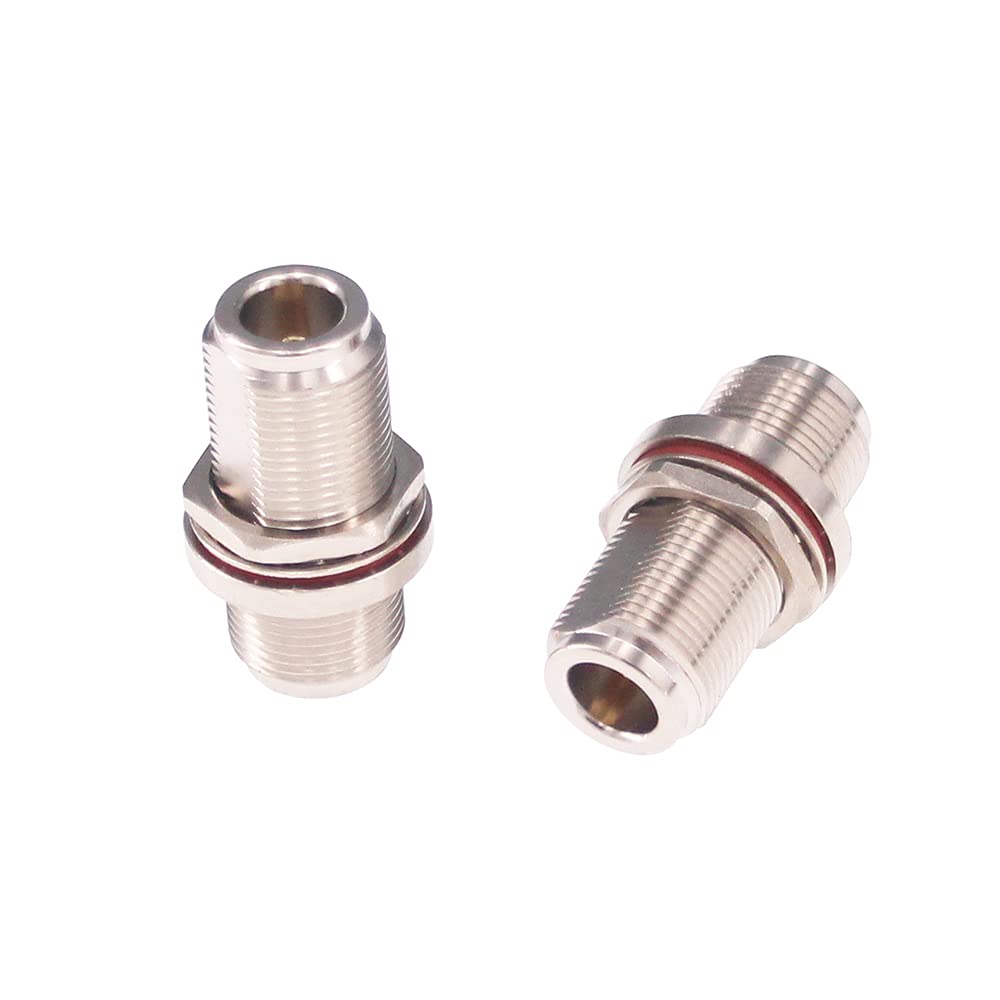 POBADY Adaptador De Cable Coaxial De Mamparo Hembra N N Hembra De 50 Ohmios Para Antena WiFi De Radio CB