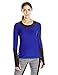 X By Gottex Women's Colorblock Long Sleeve Top with Back Zipper Pocket