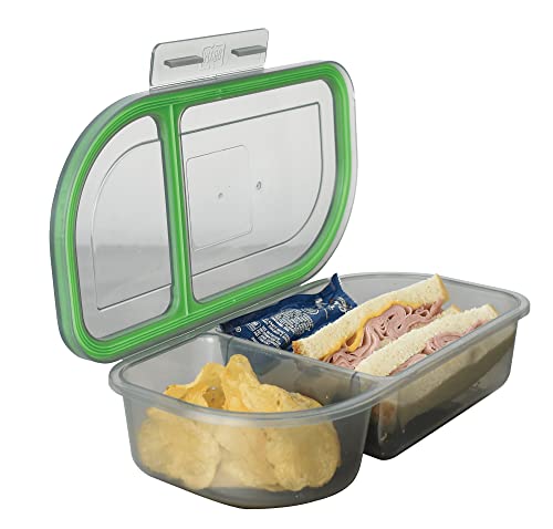 MyGo Container Half-Sized To-Go Divided Compartment Container, 9-1/2