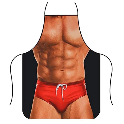 Tablier de Cuisine Motif Homme Musclé - Yuknees