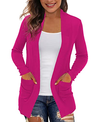 Image of REDHOTYPE Women's Cardigans with Pockets Casual Lightweight Open Front Cardigan Sweaters for Women (S-2XL)