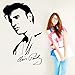 Stickers Muraux Elvis Presley Silhouette Vinyle Mur Art Autocollant Décalcomanie Décoration De La Maison Murale Amovible Chambre Autocollant Cadeau