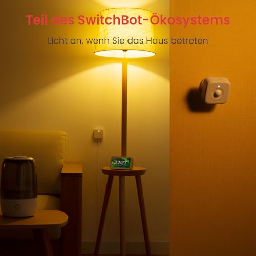 Image of SwitchBot Smart Motion Door Sensor - Wireless Home Security System, PIR Motion Detector Alert, Add SwitchBot Hub to Make it Compatible with Alexa