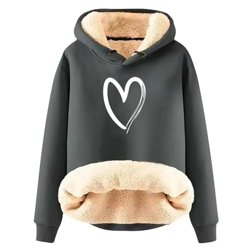 Sweat à capuche femme épais grande taille anti froid