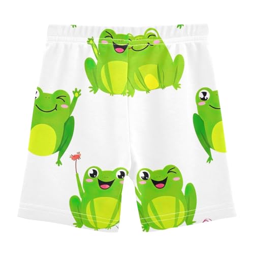 Joisal Cotton Shorts Under Dress Cartoon Cute Cartoon Frogs White Girls Biker Shorts Toddler 4t Kids Clothing2