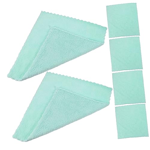 FOMIYES 6Pcs Coral Fleece Face Towels Soft Absorbent Cleaning Cloths for Comfortable Face Washing for Makeup Removal and Daily Skincare Routine