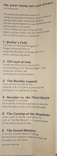 Great Racing Cars and Drivers 0448011506 Book Cover