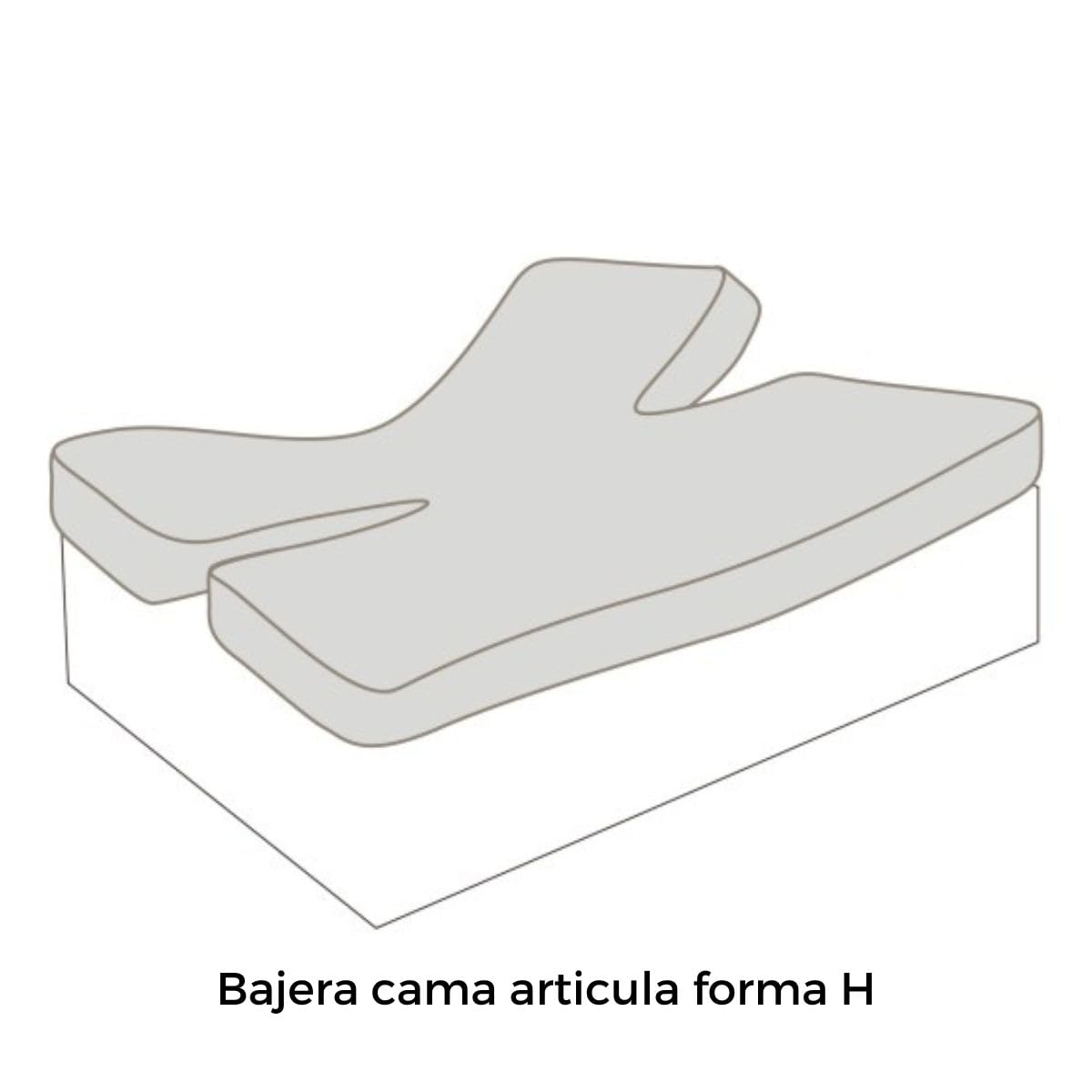 CAÑETE - Sábana Bajera Lisa Cama ARTICULADA Cama 180 - Color Blanco