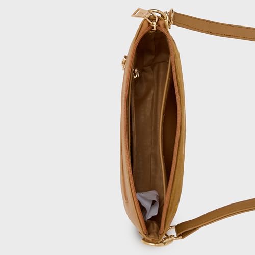Image of Caprese Siji Tresna Small Sling Bag for Women | Kashida Embroidery Crossbody with Adjustable Strap & Secured Zip Closure | Stylish Handbag for Everyday Use, Travel & Special Occasions