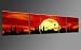 Produktbild TOP Bild auf Leinwand CITY PANORAMA STIL NÜRNBERG SUN ROT 5 TEILE DIGITAL Arts AP500194 Bilder fertig bespannt auf Keilrahmen. Kunstwerk als Wandbild auf Rahmen.Wohnzimmer, BÜRO GÜNSTIGER ALS Ölbild Gemälde Poster Plakat mit Bilderrahmen! MADE IN GERMANY