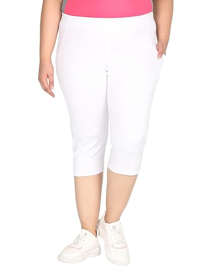 Women Plus Size Yoga Gym Sport Workout Capri