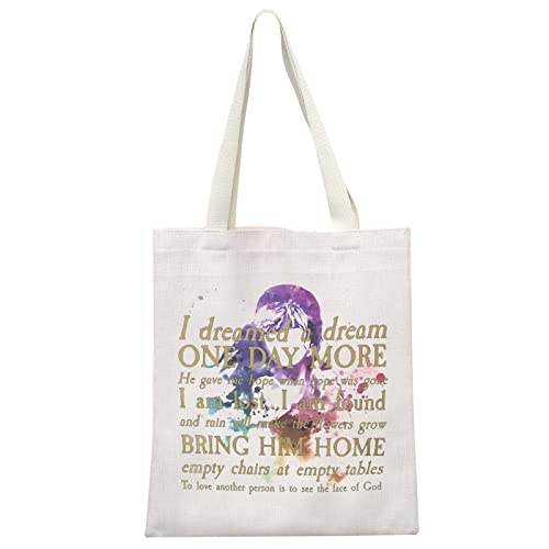 Bolso Tote de Lona Musical Les Aesthetic MEIKIUP miniatura 1