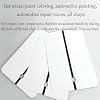 WOWNOVA Automotive Sprayout Cards, 100 Pack Professional Industrial Matching Metal Spray Out Cards, Black Checkered Metal Test Panel Metal Colorimetric Cards for Automotive Refinishing (100pc White)