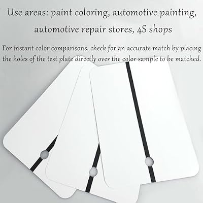 WOWNOVA Automotive Sprayout Cards, 100 Pack Professional Industrial Matching Metal Spray Out Cards, Black Checkered Metal Test Panel Metal Colorimetric Cards for Automotive Refinishing (100pc White)