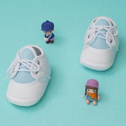 Image of Neska Moda 6 To 12 Months Baby Boys & Baby Girls Cute Soft Cotton Pre-Walker Lace Booties-BT4713