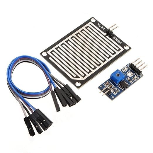 ElectroComps.in Rain Sensor Module with Analog & Digital Output | Rainfall Detection Sensor for Arduino, ESP32, Raspberry Pi, Smart Irrigation & IoT Automation Projects | Detects rain, water droplets, and moisture on the sensor surface.-image-32
