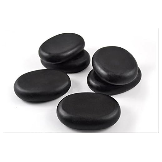2 unids /lot Masaje Piedras Calientes Set Natural Lava Basalto Hot Stone Cold Rock para Spa, Masaje Terapia 3.14 x 2.36 in (6x8cm)