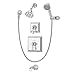 Symmons Canterbury 4506-TRM Tub and Shower Trim with Hand Shower, Chrome