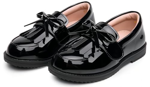 Image of kkdom Girl's Classic Tassel School Uniform Shoes British Style Oxford Shoes