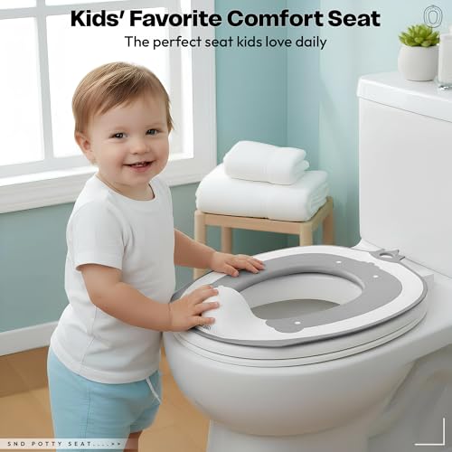 Image of StarAndDaisy Potty Seat /Chair for Kids 1-5 Years / 3-In-1 Baby Toilet Training Seat with Anti-Slip Pads, Removable Potty Pot, Potty Training Seat for Baby & Kids -Grey
