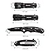 Keenstone Camping Pocket Knife and LED Flashlight Set for Camping Hiking, 5 modes of Pocket Torch with Zoomable Function.