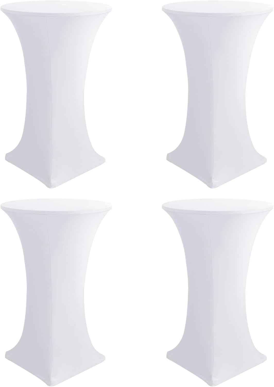 Mange-debout housse extensible noire 80 x 110 cm pour table de bistrot haute pliante et banquet