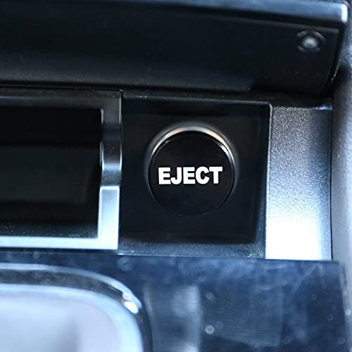 Image of Aokin Cigarette Lighter Cover, Aluminum Dustproof Car Cigarette Lighter Plug Parts Auto Accessories Fits Most Vehicles, Autos, Trucks, Boats Standard 12 Volt Power Source, Eject Black