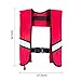 Snorkel Vest, Portable Inflatable Swim Vest Jackets for Snorkeling Swimming Diving Safety,Manual Inflatable Men's Women's Adjustable Vest for Swimming Fishing Outdoor Water Sports (330LB) ( Color : Ye